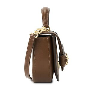 Gucci beige Horsebit ebony shoulder GG 1955 Supreme brown bag